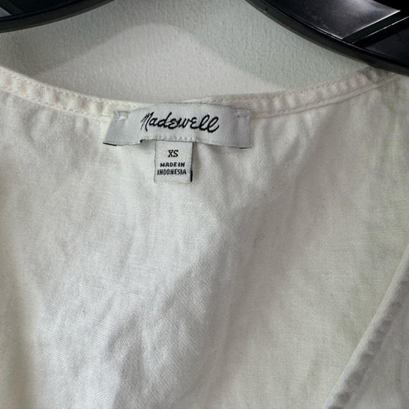 Madewell White Button-Side Midi Dress - Picture 6 of 9